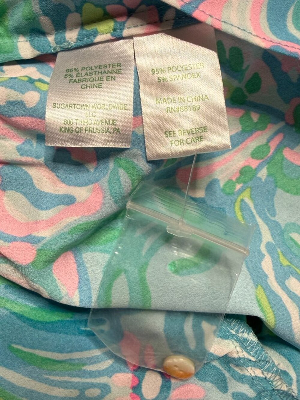 Lilly Pulitzer Cori Stretch Midi Shirt Dress Women's 10 Aqua La Vista Maxi NWOT - Picture 14 of 16